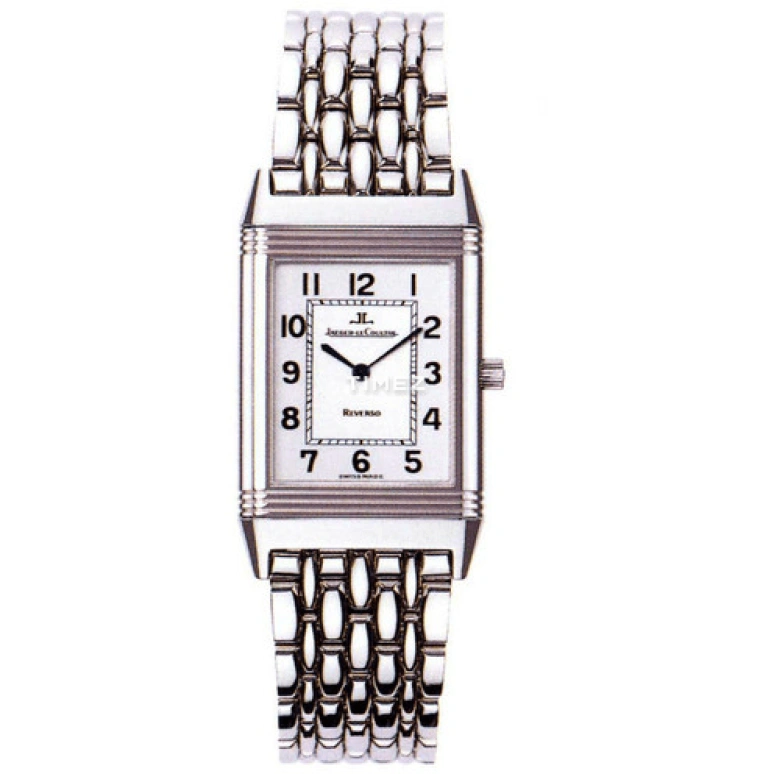 Jaeger-LeCoultre,Reverso 33x23mm,33x23mm,Stainless Steel,White,Handwound,In-house Caliber,Sapphire,Crystal Glass,Q2508120
