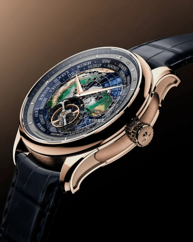 Jaeger-LeCoultre,Master Hybris Artistica 43mm,43mm,Rose Gold,Blue,Multi-Color,Automatic,World Time,Tourbillon,Q52824E2
