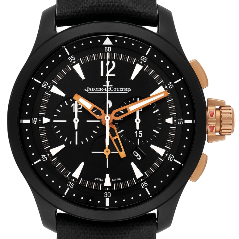 Jaeger-LeCoultre,Master Extreme 46mm,46mm,Pink Gold,Ceramic,Black,Automatic,Chronograph,Day,Q205L570