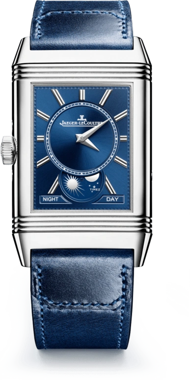 Jaeger-LeCoultre,Reverso 49.40x29.90mm,49.40x29.90mm,Stainless Steel,Silver,Handwound,Moonphase,Month,Date,Day,In-house Caliber,Sapphire,Crystal Glass,Q3918420