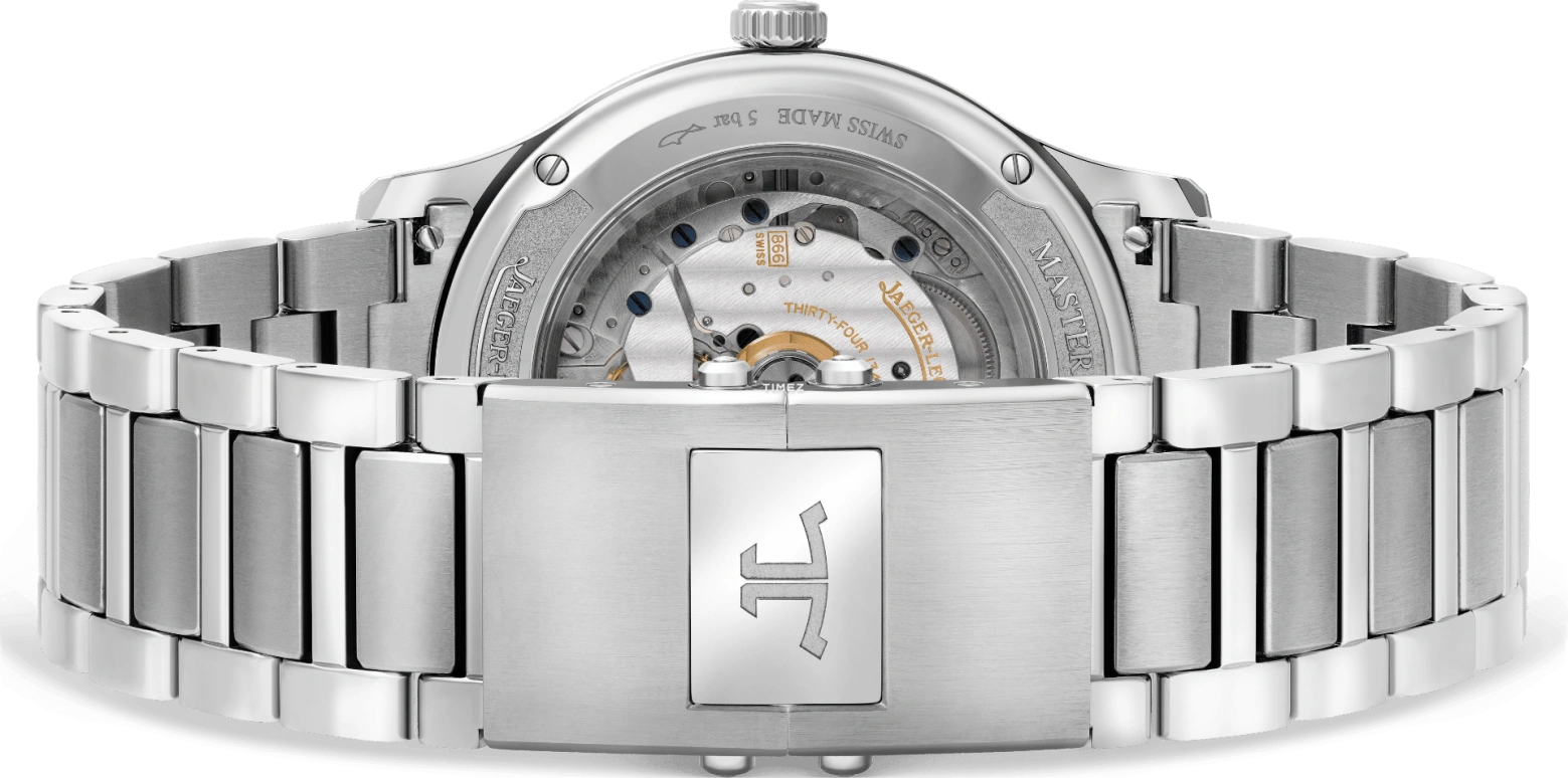 Jaeger-LeCoultre,Master 40mm,40mm,Stainless Steel,Silver,Automatic,Moonphase,Month,Date,Day,70hours,In-house Caliber,Q4148120