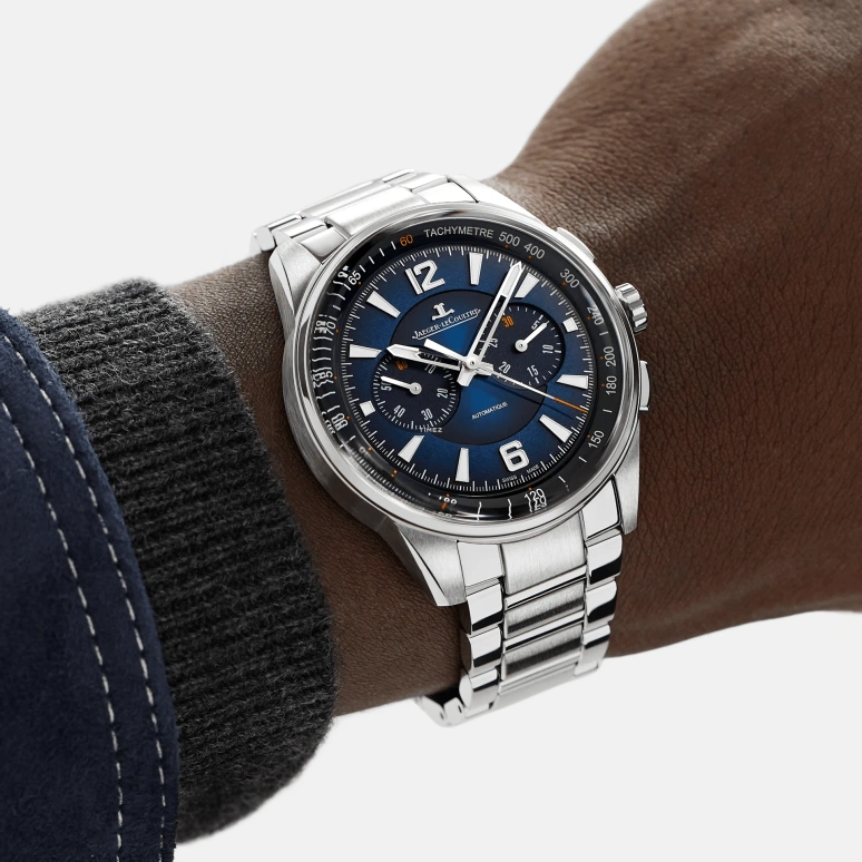Jaeger-LeCoultre,Polaris 42mm,42mm,Stainless Steel,Blue,Automatic,Chronograph,Sapphire,Crystal Glass,Q9028181