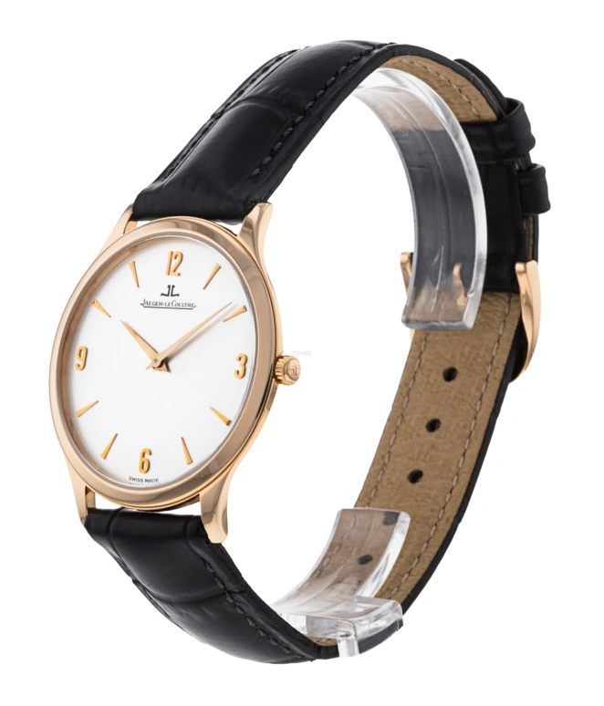 Jaeger-LeCoultre,Master 35mm,35mm,Rose Gold,Silver White,Handwound,35hours,In-house Caliber,Q1452404