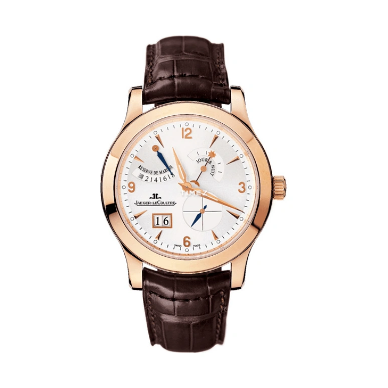 Jaeger-LeCoultre,Master 41.50mm,41.50mm,Rose Gold,Silver White,Handwound,Day,Power Reserve Indicator,Big Date,Q1602420