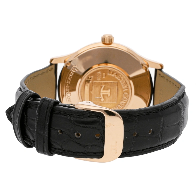 Jaeger-LeCoultre,Master 37mm,37mm,Rose Gold,White,Automatic,Day,Sapphire,Crystal Glass,Q1402420