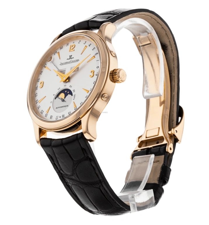 Jaeger-LeCoultre,Master 37mm,37mm,Rose Gold,Silver White,Automatic,Moonphase,Annual Calendar,Date,Day,Sapphire,Crystal Glass,Round,Q143242A
