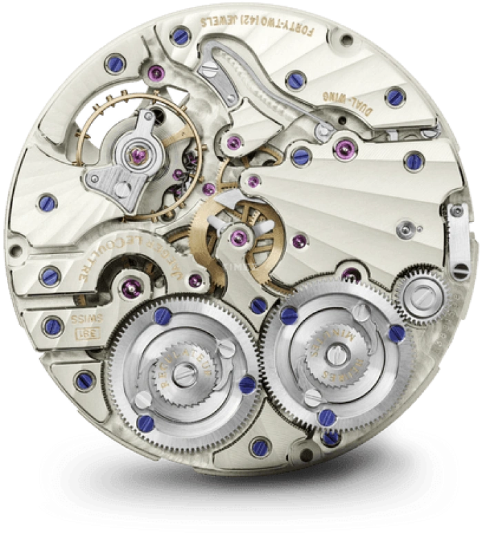 Jaeger-LeCoultre,Duomètre 40.50mm,40.50mm,White Gold,Silver,Handwound,Moonphase,Date,Power Reserve Indicator,Foudroyante Seconds,50hours,In-house Caliber,6043420