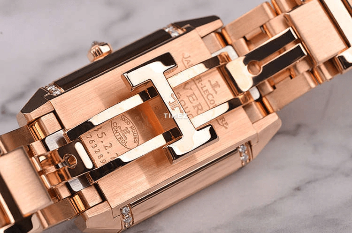 Jaeger-LeCoultre,Reverso 42x28.80mm,42x28.80mm,Rose Gold,Black,Silver,Automatic,Day,Dule Time,Day / Night Indication,Q7052120