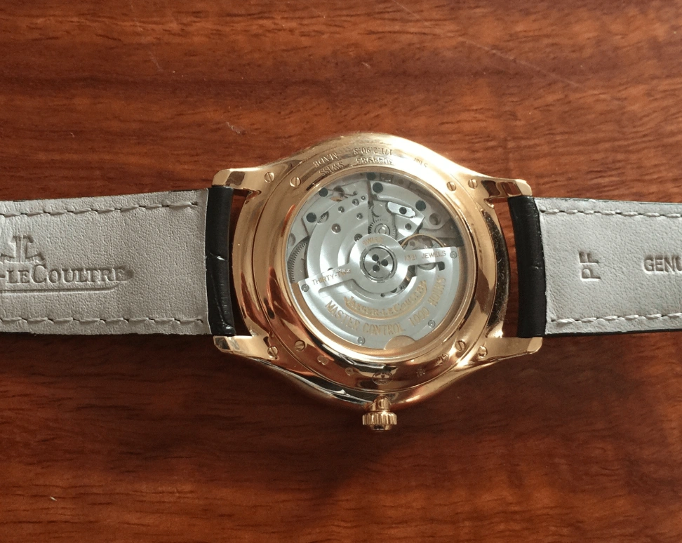 Jaeger-LeCoultre,Master 38.50mm,38.50mm,Rose Gold,Cream,Automatic,43hours,In-house Caliber,Q1272520