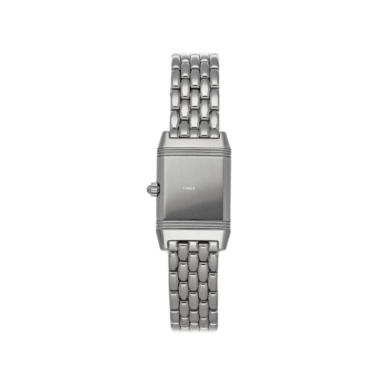 Jaeger-LeCoultre,Reverso 40x25mm,40x25mm,Stainless Steel,Silver White,Handwound,Sapphire,Crystal Glass,Square,Q2648140