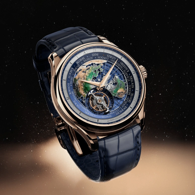 Jaeger-LeCoultre,Master Hybris Artistica 43mm,43mm,Rose Gold,Blue,Multi-Color,Automatic,World Time,Tourbillon,Q52824E2
