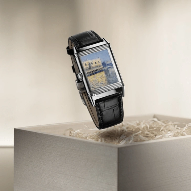 Jaeger-LeCoultre,Reverso 45.60x27.40mm,45.60x27.40mm,White Gold,Blue,Handwound,45hours,In-house Caliber,Q39334M6