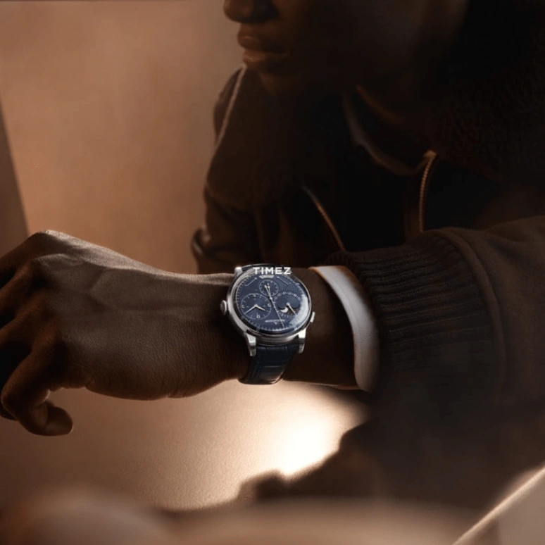 Jaeger-LeCoultre,Duomètre 42.50mm,42.50mm,Stainless Steel,Blue,Handwound,Moonphase,Day,Power Reserve Indicator,Q604848J