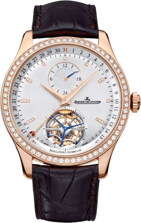Jaeger-LeCoultre,Master 41.50mm,41.50mm,Pink Gold,Silver,Automatic,Date,Tourbillon Escapement,Q1562401