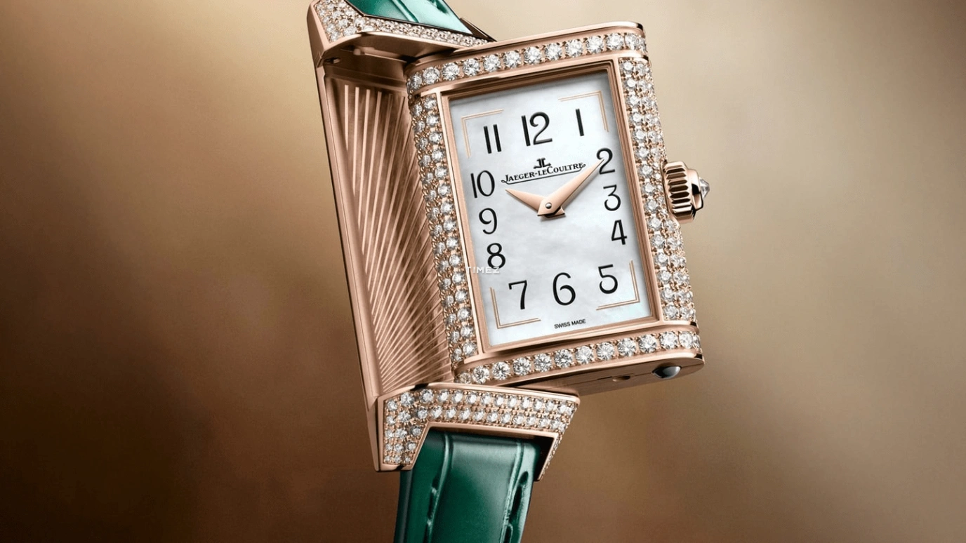Jaeger-LeCoultre,Reverso 40x20mm,40x20mm,Rose Gold,White,Handwound,In-house Caliber,Sapphire,Q3292434