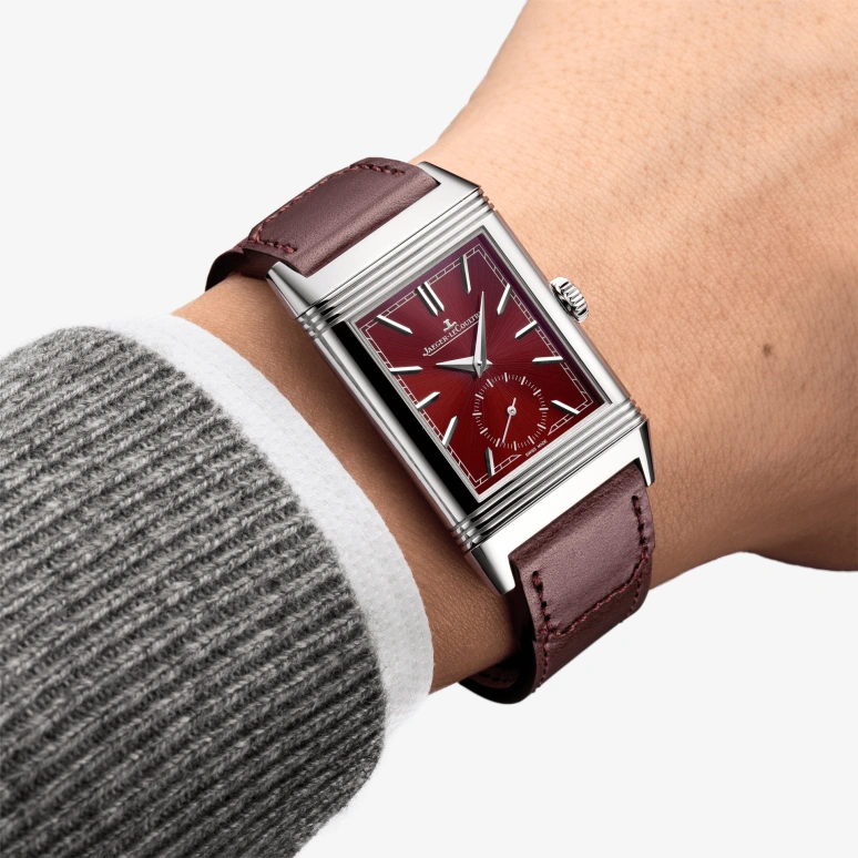 Jaeger-LeCoultre,Reverso 27.40mm,27.40mm,Stainless Steel,Red,Handwound,45hours,In-house Caliber,Q397846J