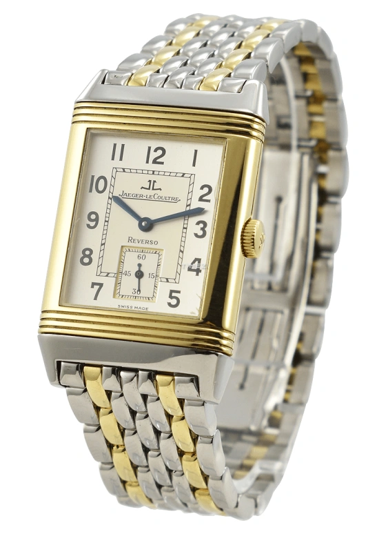 Jaeger-LeCoultre,Reverso 42x26mm,42x26mm,Stainless Steel,White,Handwound,Sapphire,Crystal Glass,Rectangular,Q2705120