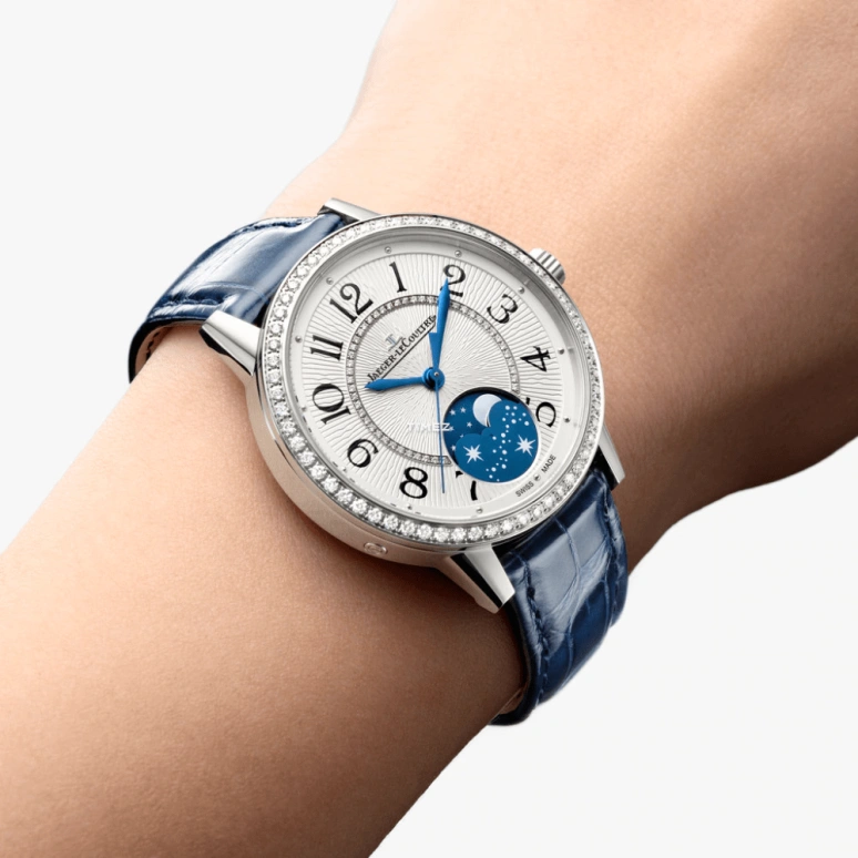 Jaeger-LeCoultre,Rendez-Vous 34mm,34mm,Stainless Steel,White,Automatic,Moonphase,45hours,Q357843J