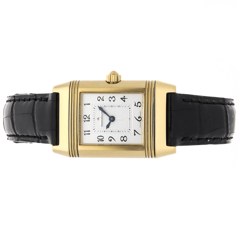 Jaeger-LeCoultre,Reverso 20.60x32.70mm,20.60x32.70mm,Yellow Gold,Silver,Grey,Handwound,38hours,In-house Caliber,Q2661410