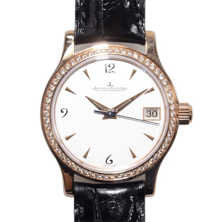 Jaeger-LeCoultre,Master 34mm,34mm,Rose Gold,White,Automatic,Day,Sapphire,Crystal Glass,Q1382404