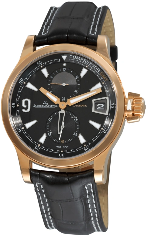 Jaeger-LeCoultre,Master 41.50mm,41.50mm,Rose Gold,Black,Automatic,Day,Dule Time,World Time,Q1732441