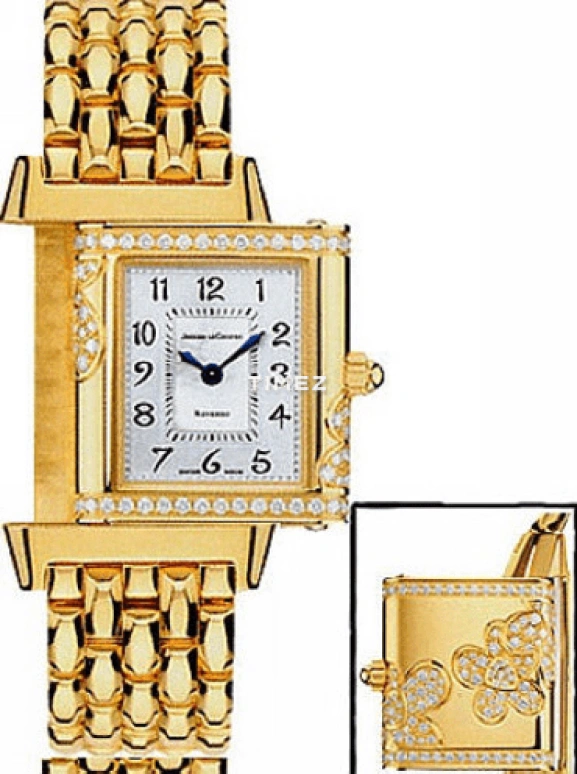 Jaeger-LeCoultre,Reverso 33x20.50mm,33x20.50mm,Yellow Gold,Silver,Quartz,In-house Caliber,Sapphire,Crystal Glass,Q2651101