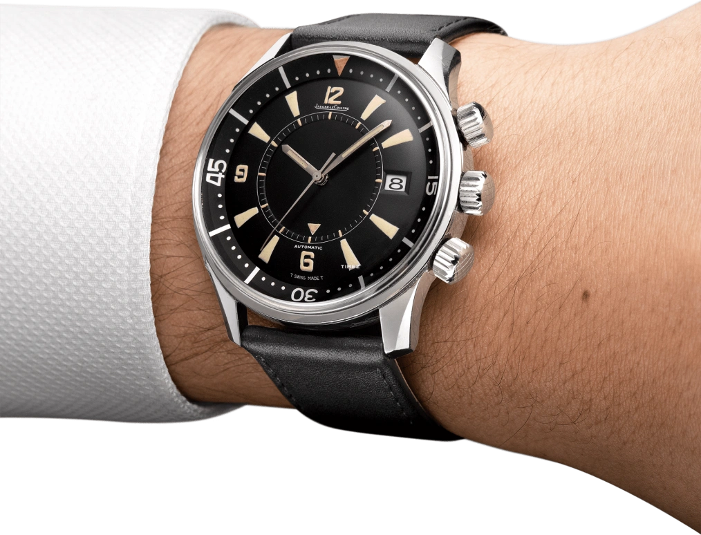 Jaeger-LeCoultre,Polaris 42mm,42mm,Stainless Steel,Black,Automatic,Day,Sapphire,QVE85901