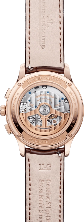 Jaeger-LeCoultre,Master 40mm,40mm,Rose Gold,Silver,Automatic,Chronograph,Moonphase,Month,Date,65hours,In-house Caliber,Q4132530