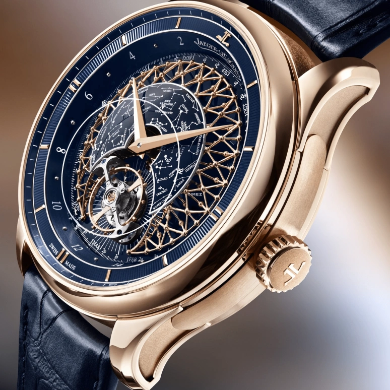 Jaeger-LeCoultre,Master Hybris Artistica 45mm,45mm,Rose Gold,Blue,Handwound,Month,Day,Tourbillon,Sky Chart,40hours,In-house Caliber,Q5262480
