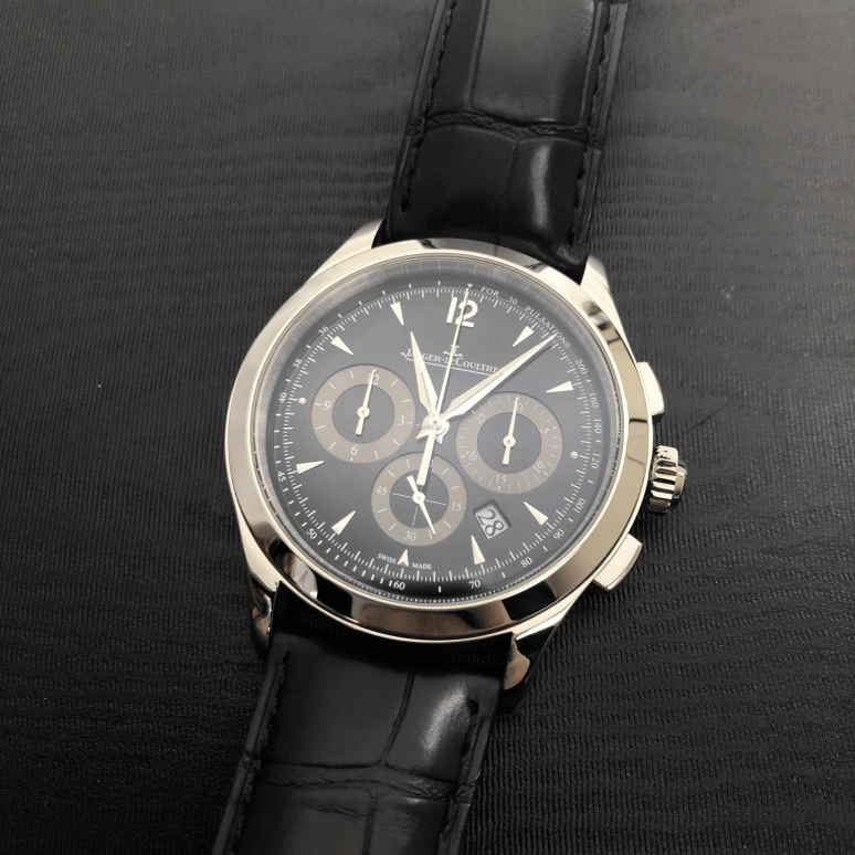 Jaeger-LeCoultre,Master 40mm,40mm,Stainless Steel,Black,Automatic,Chronograph,Day,Q1538470