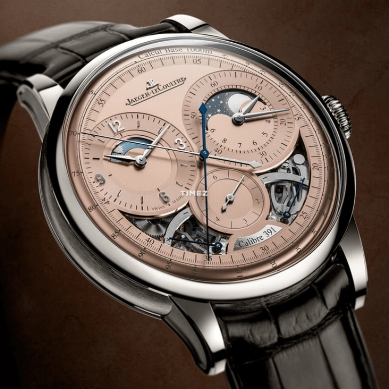 Jaeger-LeCoultre,Duomètre 42.50mm,42.50mm,Platinum,Copper,Handwound,Chronograph,Moonphase,Power Reserve Indicator,Day / Night Indication,Sapphire,Crystal Glass,Round,Q622656J