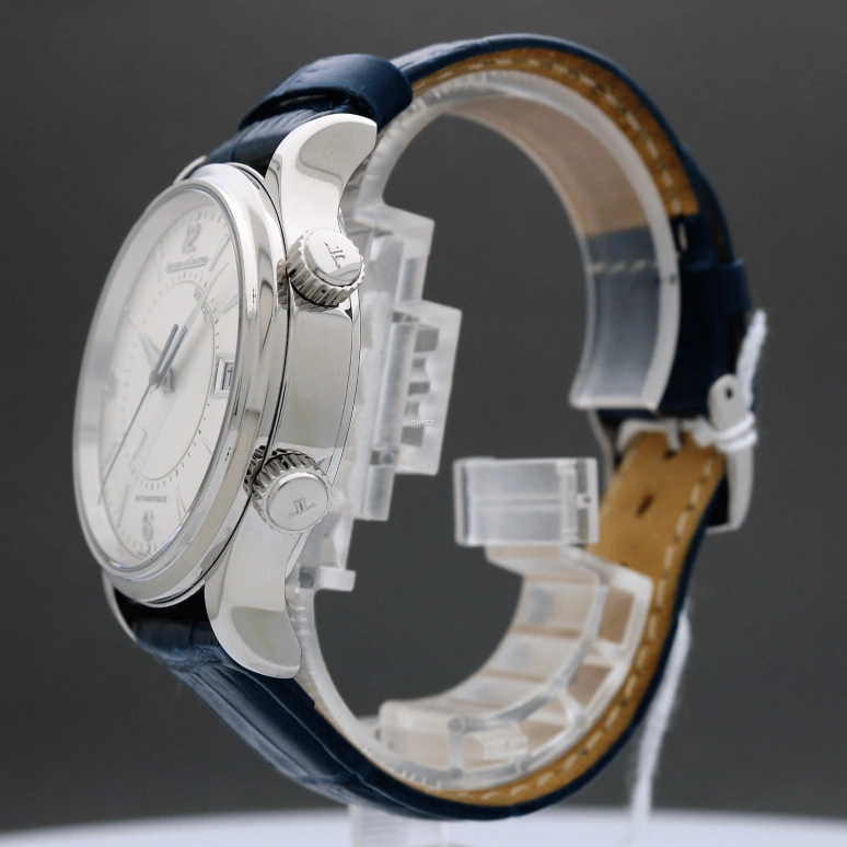 Jaeger-LeCoultre,Master 38.80mm,38.80mm,Stainless Steel,Silver,Grey,Handwound,Day,Sapphire,Crystal Glass,Q1418420