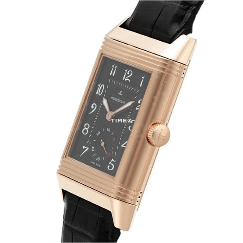 Jaeger-LeCoultre,Reverso 48.50mm,48.50mm,Rose Gold,Black,Automatic,Sapphire,Crystal Glass,Rectangular,Q3732471