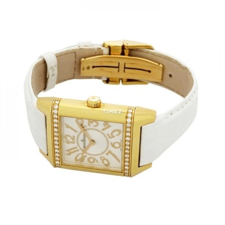 Jaeger-LeCoultre,Reverso 42x28.80mm,42x28.80mm,Yellow Gold,Silver,Quartz,In-house Caliber,Sapphire,Crystal Glass,Q7031420