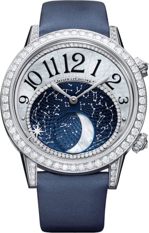 Jaeger-LeCoultre,Rendez-Vous 39mm,39mm,White Gold,Silver,Automatic,Moonphase,Alarm,3533490