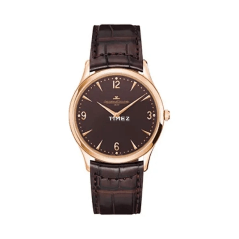 Jaeger-LeCoultre,Master 38mm,38mm,Rose Gold,Coffee,Brown,Handwound,35hours,In-house Caliber,Q1342450