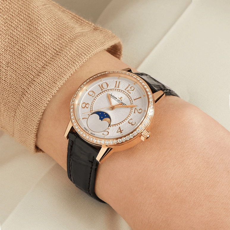 Jaeger-LeCoultre,Rendez-Vous 34mm,34mm,Pink Gold,Silver,Automatic,Moonphase,Date,Q3572430
