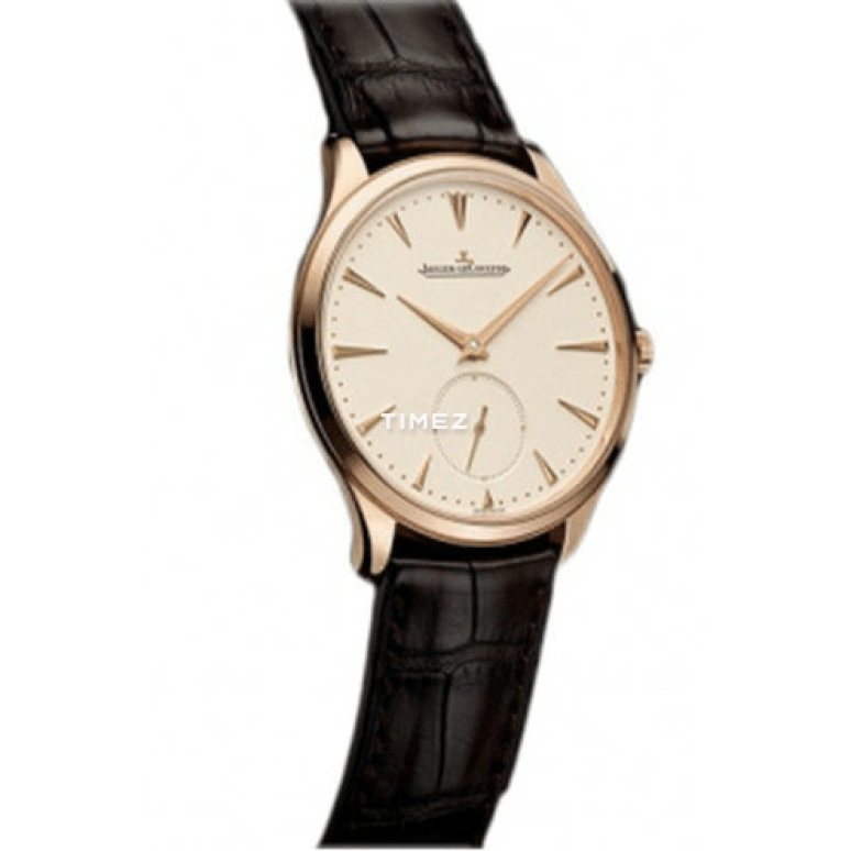 Jaeger-LeCoultre,Master 38.50mm,38.50mm,Rose Gold,Cream,Automatic,43hours,In-house Caliber,Q1272520