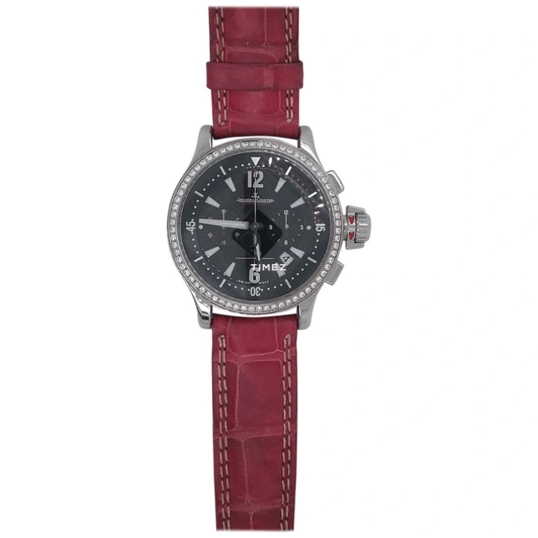 Jaeger-LeCoultre,Master 37mm,37mm,Stainless Steel,Black,Quartz,Chronograph,Day,Q1748401