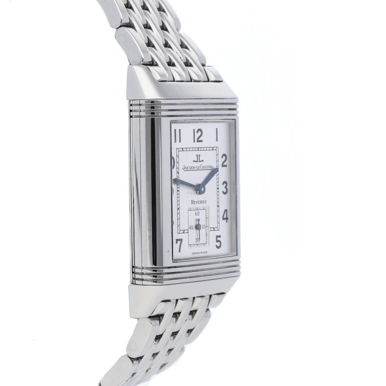 Jaeger-LeCoultre,Reverso 26x42mm,26x42mm,Stainless Steel,Grey,Handwound,Sapphire,Crystal Glass,Square,Q2708120
