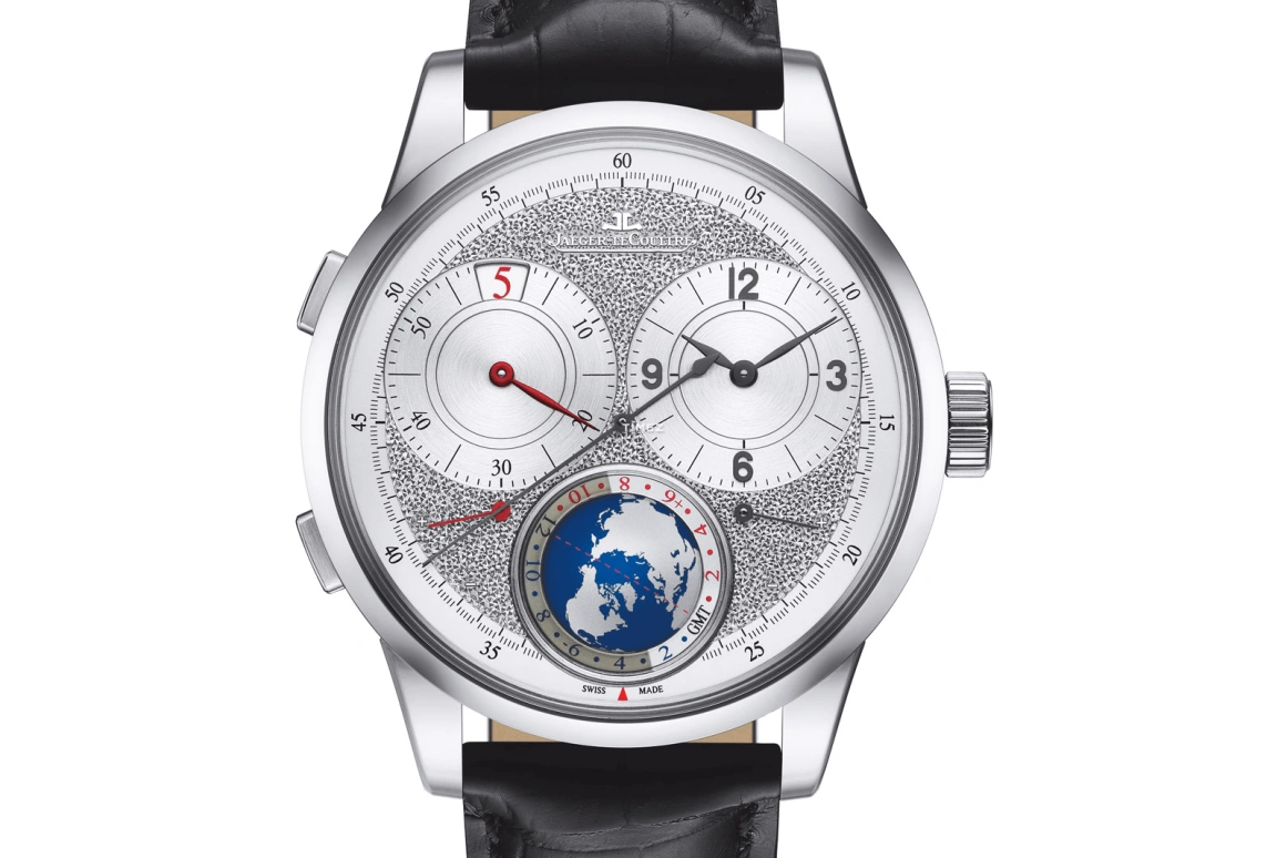 Jaeger-LeCoultre,Duomètre 42mm,42mm,White Gold,Silver,Handwound,Day,Dule Time,Q6063440