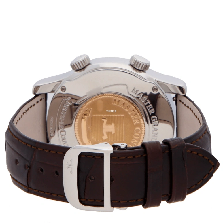 Jaeger-LeCoultre,Master 43mm,43mm,Stainless Steel,Silver,Automatic,Moonphase,Perpetual Calendar,Annual Calendar,Month,In-house Caliber,Sapphire,Crystal Glass,Q163842A