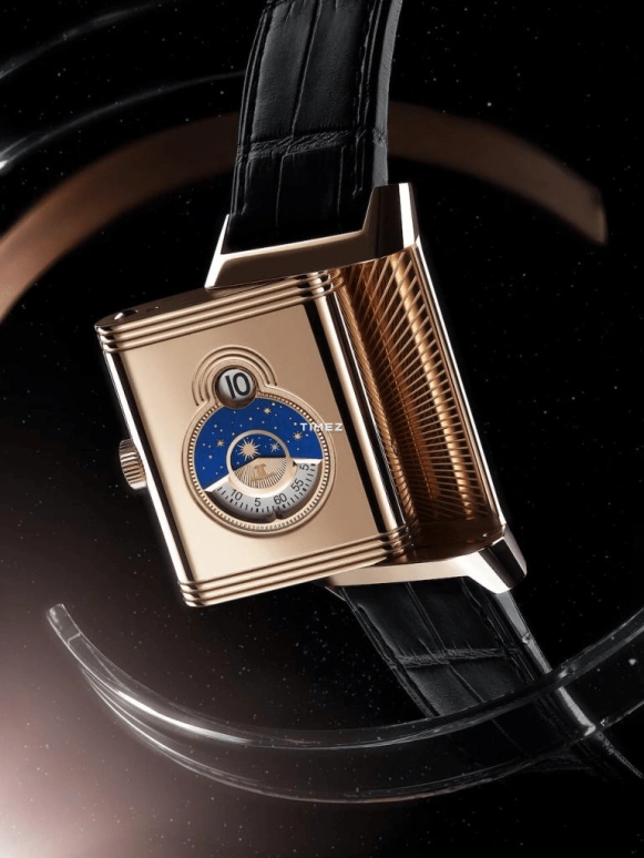 Jaeger-LeCoultre,Reverso 49.40x29.90mm,49.40x29.90mm,Rose Gold,Silver White,Handwound,Moonphase,Day,Q711252J