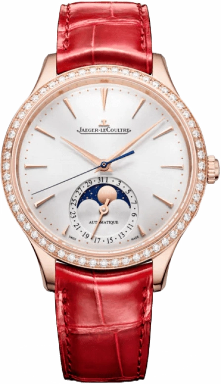 Jaeger-LeCoultre,Master 36mm,36mm,Pink Gold,Silver,Automatic,Moonphase,Day,Q124250J