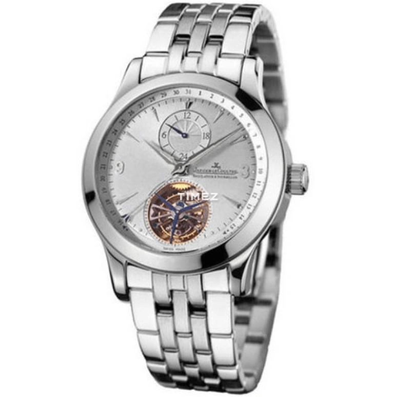 Jaeger-LeCoultre,Master 41mm,41mm,Stainless Steel,White,Automatic,Day,Dule Time,Tourbillon,Q1658120