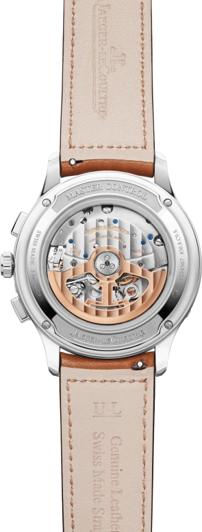 Jaeger-LeCoultre,Master 40mm,40mm,Stainless Steel,Silver,Automatic,Chronograph,Moonphase,Month,Date,65hours,In-house Caliber,4138420