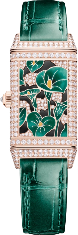 Jaeger-LeCoultre,Reverso 40x20mm,40x20mm,Rose Gold,White,Handwound,In-house Caliber,Sapphire,Q3292434