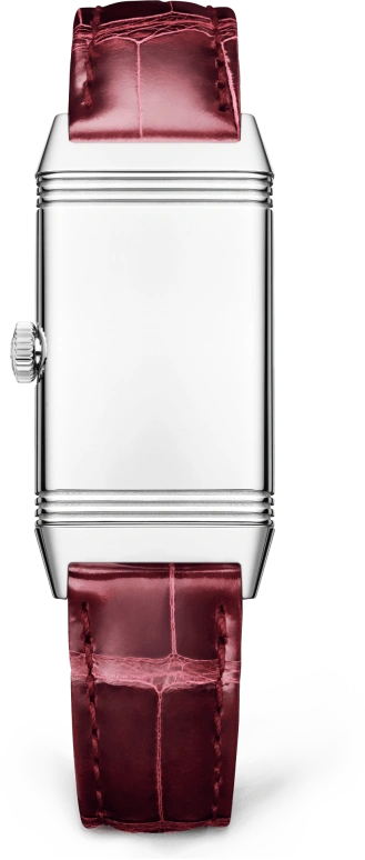 Jaeger-LeCoultre,Reverso 20mm,20mm,Stainless Steel,Red,Quartz,In-house Caliber,Sapphire,Q3288560