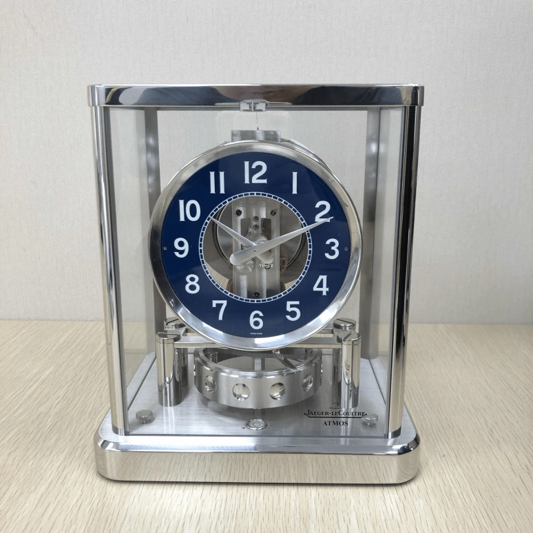 Jaeger-LeCoultre,Atmos 155x200mm,155x200mm,Stainless Steel,Blue,Handwound,Rectangular,Silver,Q5102208
