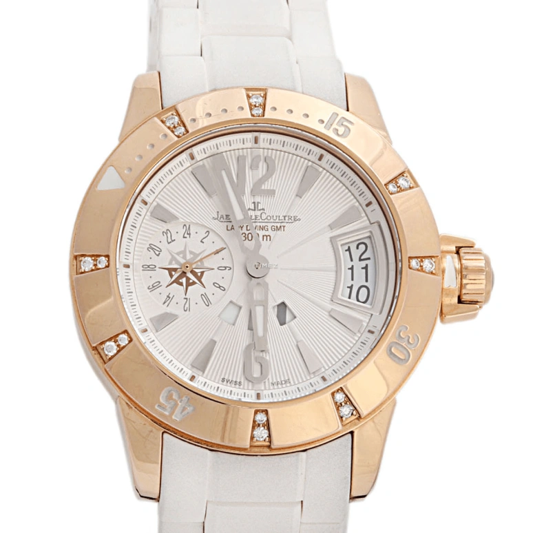Jaeger-LeCoultre,Master 38mm,38mm,Rose Gold,Silver,Automatic,Day,Dule Time,Q1892720